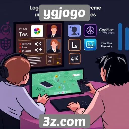 Destaques das funcionalidades interativas do ygjogo